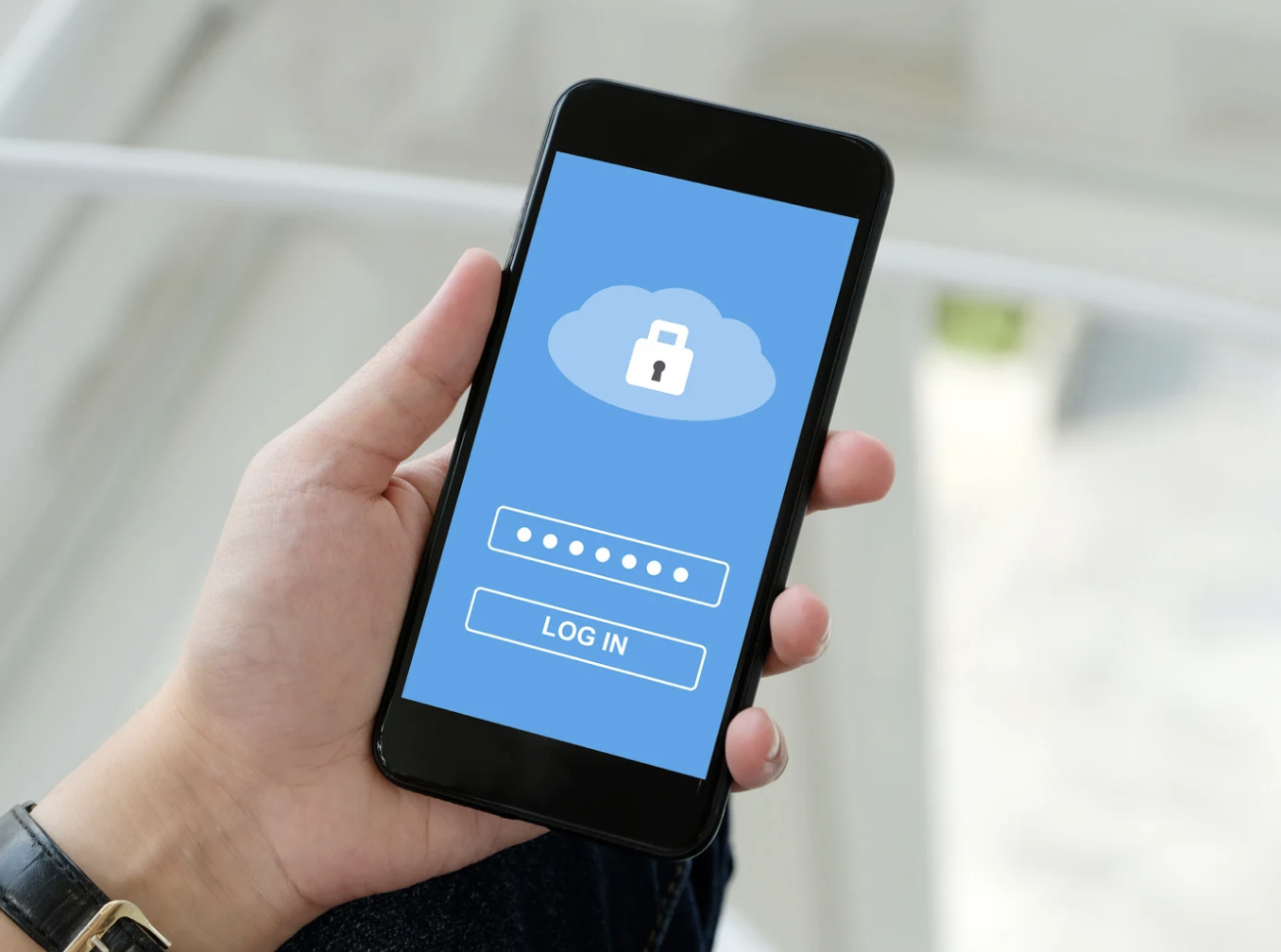 Mobile app login interface
